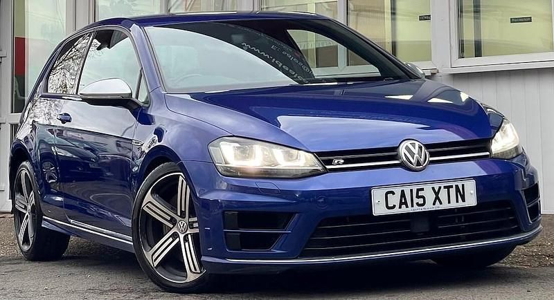 Used VW Golf VII R 300 HP (220 kW) 2015 Blue Hatchback