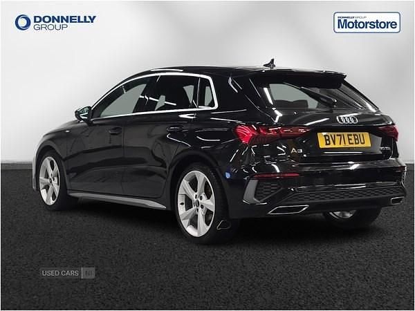 Used Audi A3 S-Line 2021 Black Hatchback
