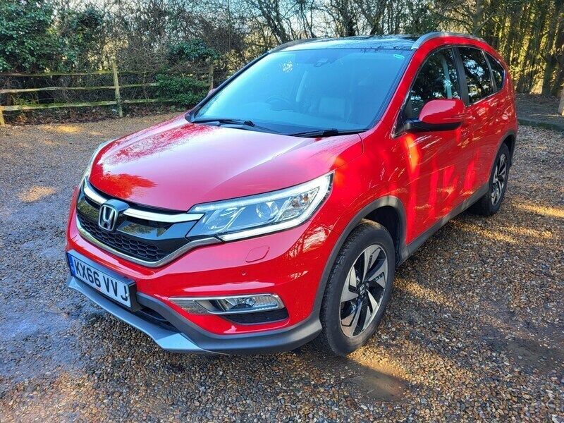 Red Used 2016 Honda CR-V EX SUV | £11,995 (Fair price) - Image 1/4