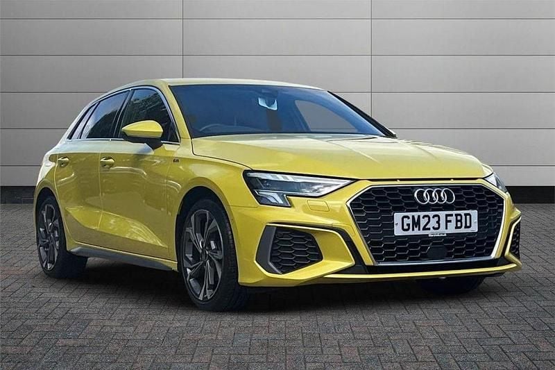 Yellow Used 2023 Audi A3 S-Line Hatchback | £25,350 (Fair price) - Image 1/4