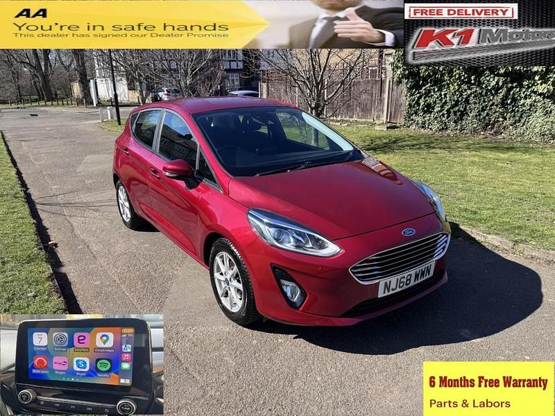Red Used 2018 Ford Fiesta Zetec Hatchback | £4,999 - Image 1/3