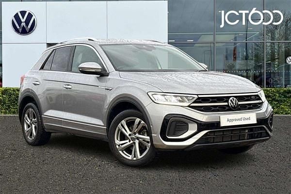 Silver Used 2022 VW T-Roc R-line SUV | £24,534 (Fair price) - Image 1/4