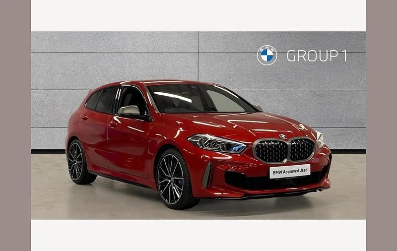 Used BMW M135 Shadowline 306 HP (225 kW) 2021 Red Hatchback