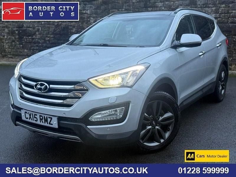 Silver Used 2015 Hyundai Santa Fe Premium SE SUV | £8,495 (Fair price) - Image 1/4