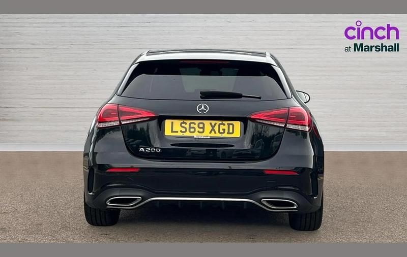 Used Mercedes A200 AMG line 161 HP (118 kW) 2019 Black Hatchback