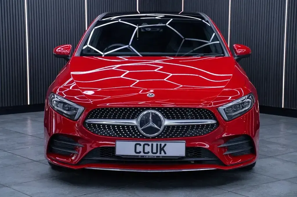 Used Mercedes A200 AMG line 150 HP (110 kW) 2020 Red Hatchback