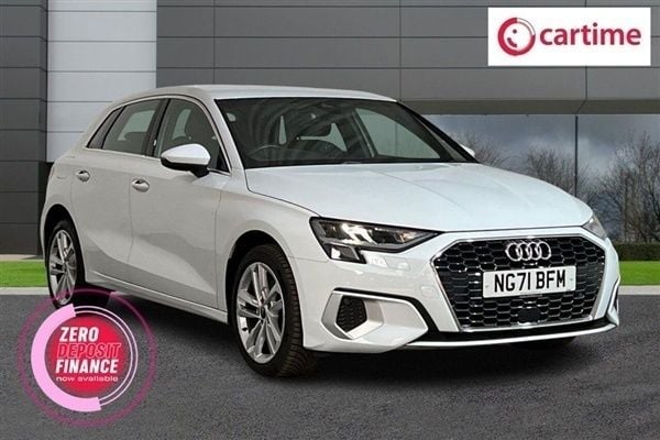White Used 2022 Audi A3 Sportback Sport Hatchback | £24,479 - Image 1/3