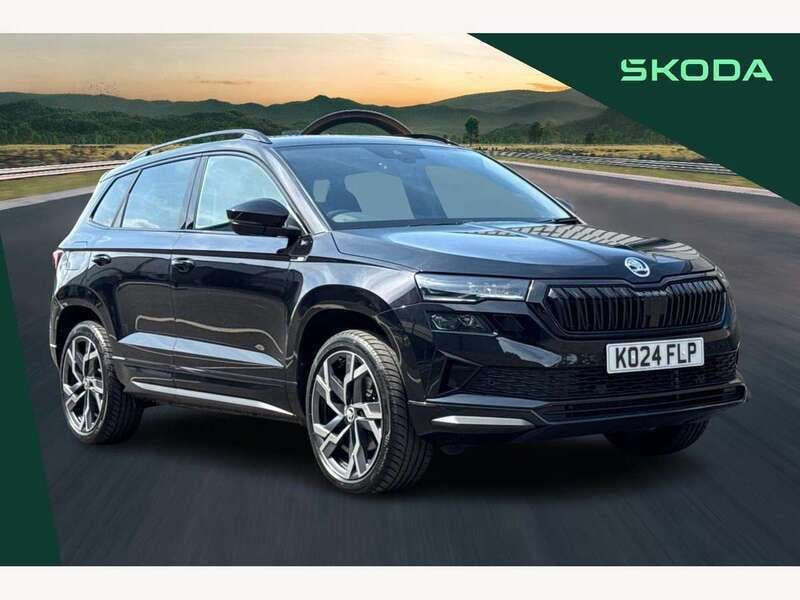 Black Used 2024 Skoda Karoq SportLine SUV | £30,995 (Fair price) - Image 1/4