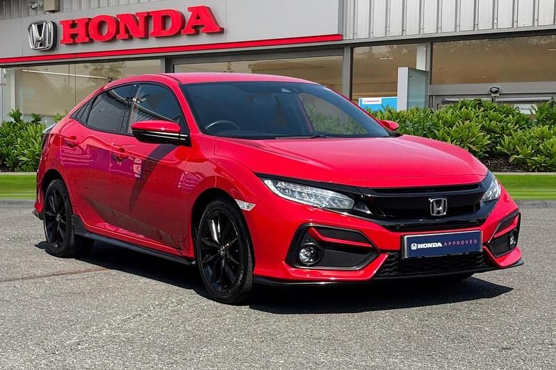 Red Used 2021 Honda Civic Sport Hatchback | £17,849 (Fair price) - Image 1/4
