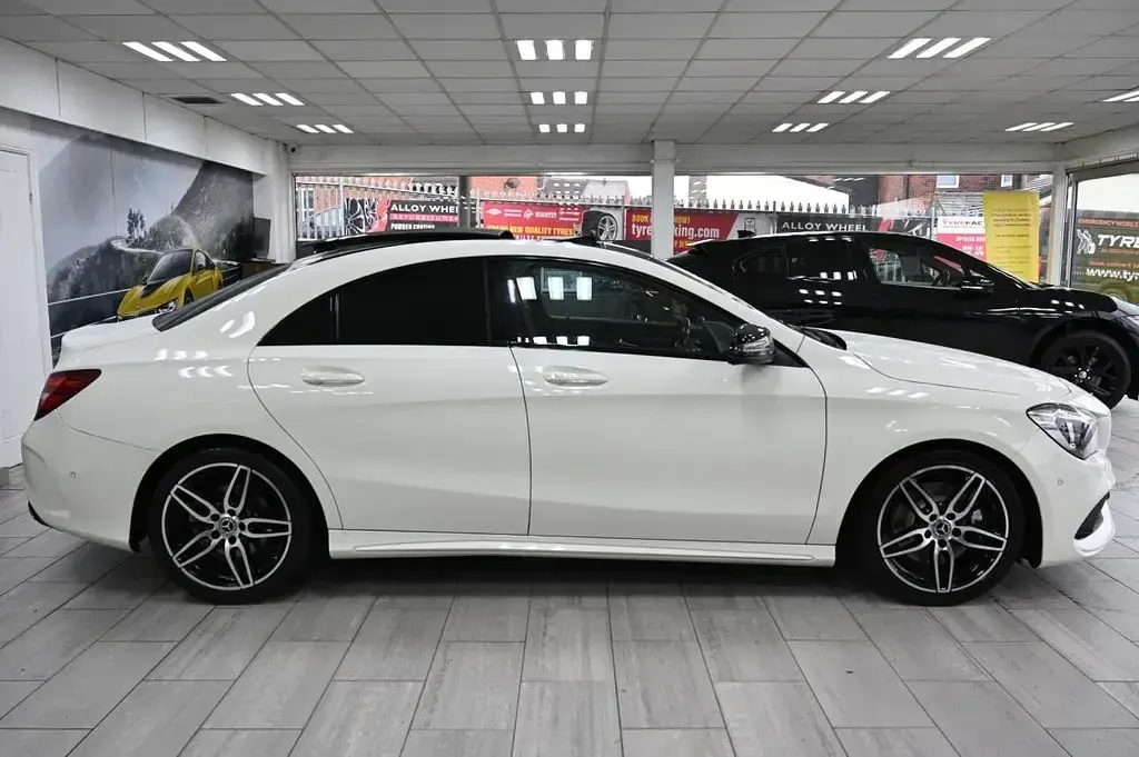 Used Mercedes CLA220 AMG line 177 HP (130 kW) 2017 White Sedan