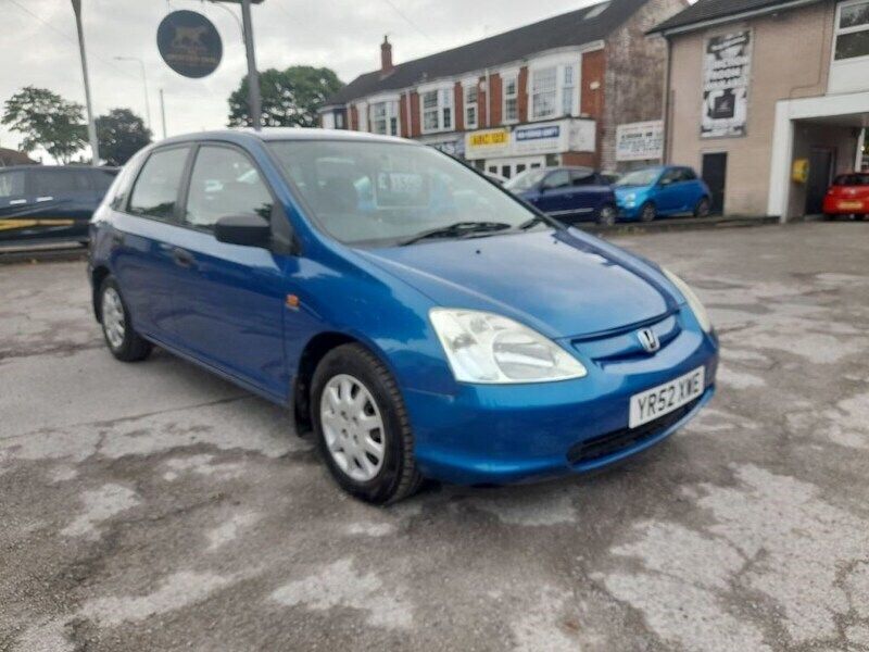 Blue Used 2002 Honda Civic Hatchback | £1,595 (Expensive) - Image 1/4