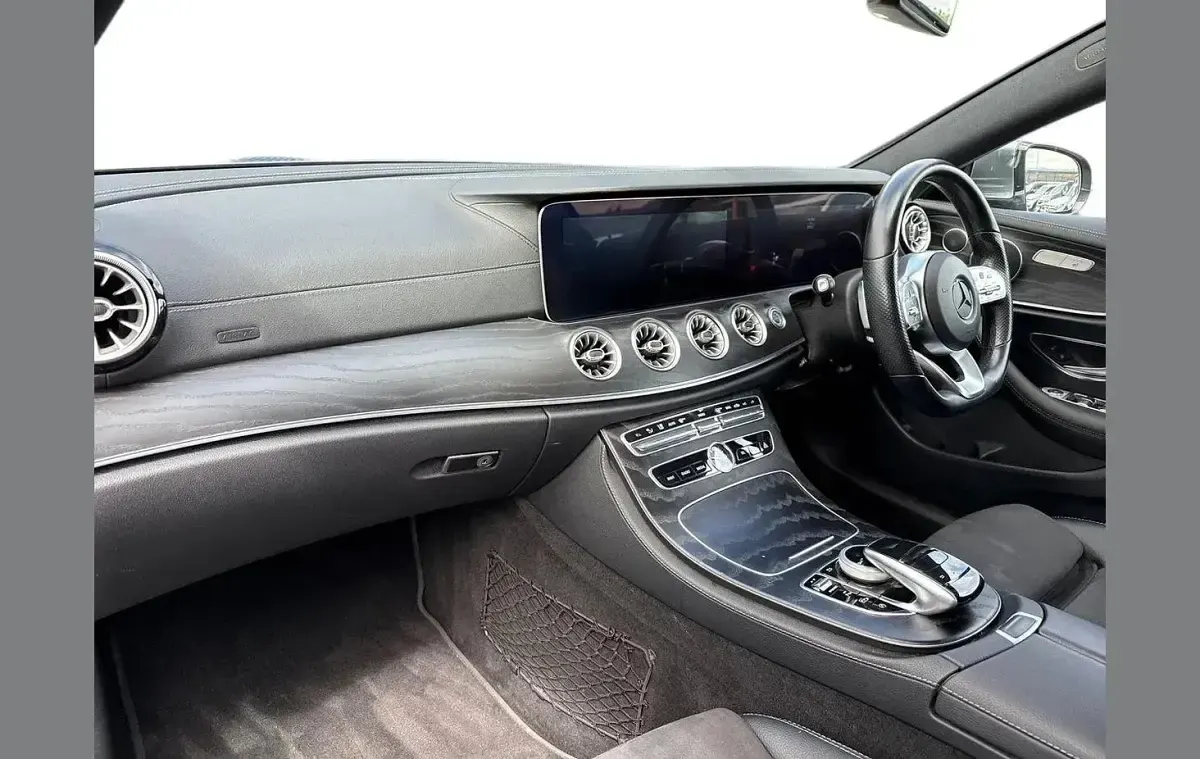 Used Mercedes E220 AMG line 191 HP (140 kW) 2019 Grey Coupe