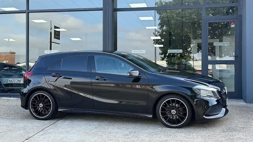 Used Mercedes A200 AMG line 2018 Black Hatchback