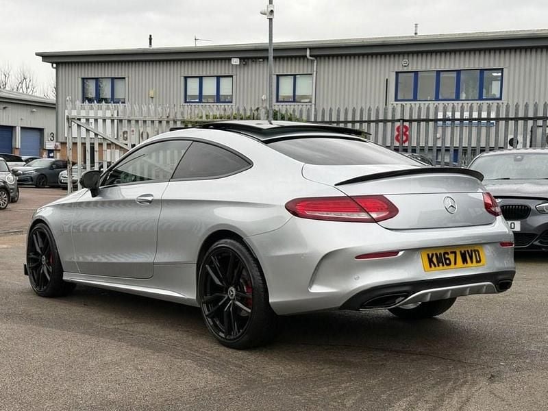 Used Mercedes C200 AMG line 184 HP (135 kW) 2017 Silver Coupe