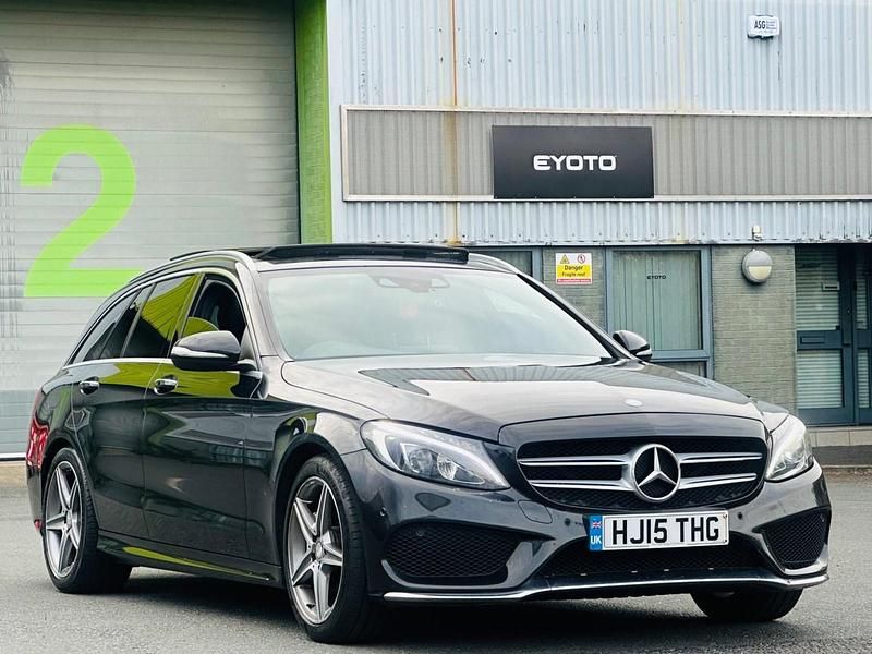 Used Mercedes C220 AMG Line Premium Plus 2015 Black Estate