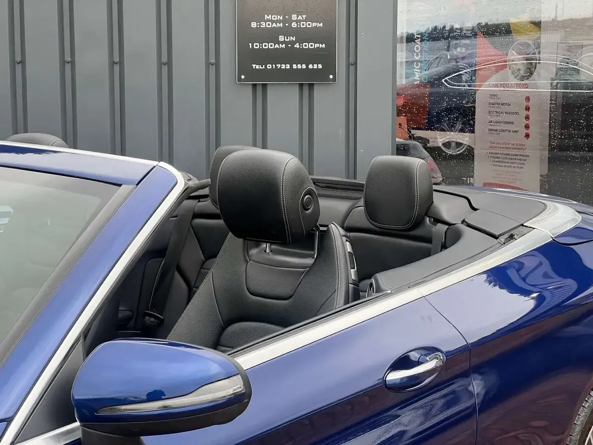 Used Mercedes C200 AMG line 2017 Blue Cabriolet