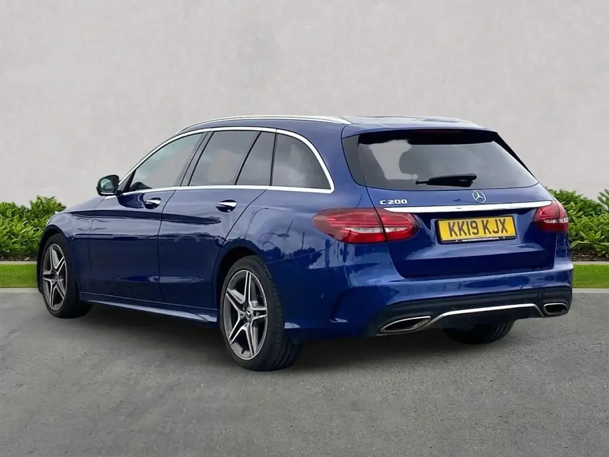 Used Mercedes C200 AMG Line Premium Plus 2019 Blue Estate