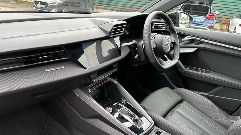 Used Audi A3 Black Edition 150 HP (110 kW) 2025 Blue Sedan