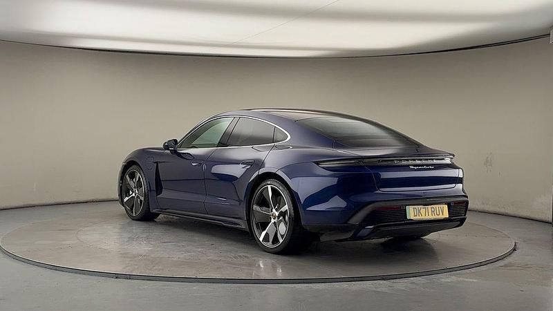 Used Porsche Taycan Performance Package 11 kW (15 HP) 2021 Gentian blue metallic Sedan