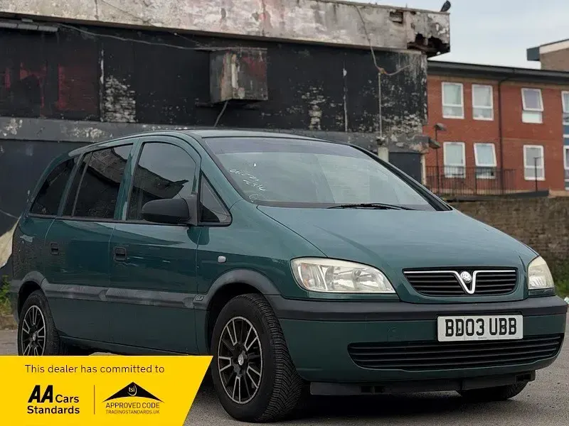 Second-hand Vauxhall Zafira Club 101 CP (74 kW) 2003 Verde Monovolum