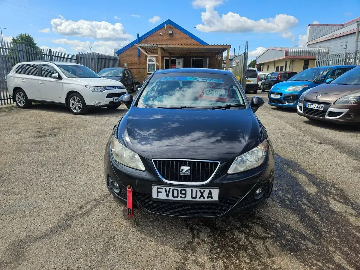 Used Seat Ibiza SE 85 HP (62 kW) 2009 Black Hatchback