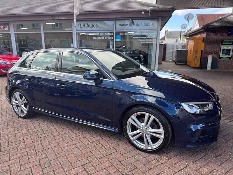 Blue Used 2017 Audi A3 S-Line Hatchback | £8,990 (Fair price) - Image 1/4