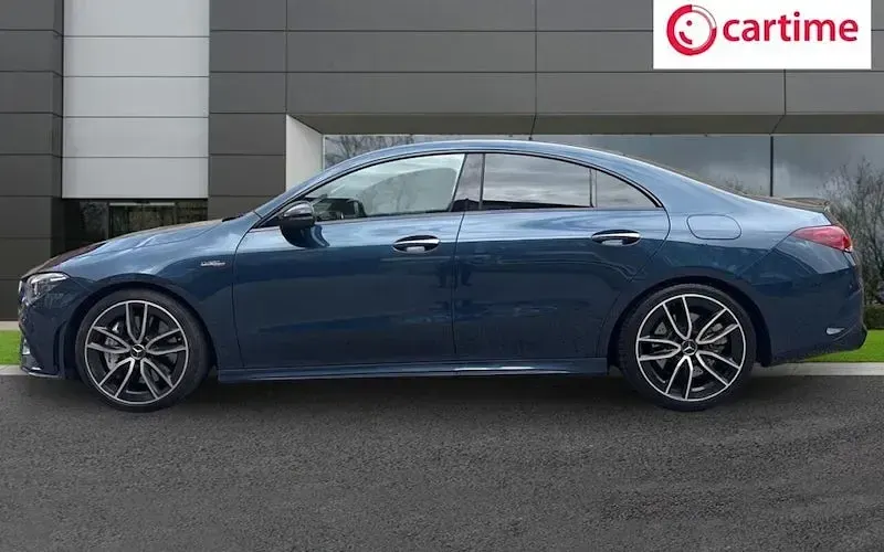 Used Mercedes CLA35 AMG Premium 306 HP (225 kW) 2022 Blue Coupe
