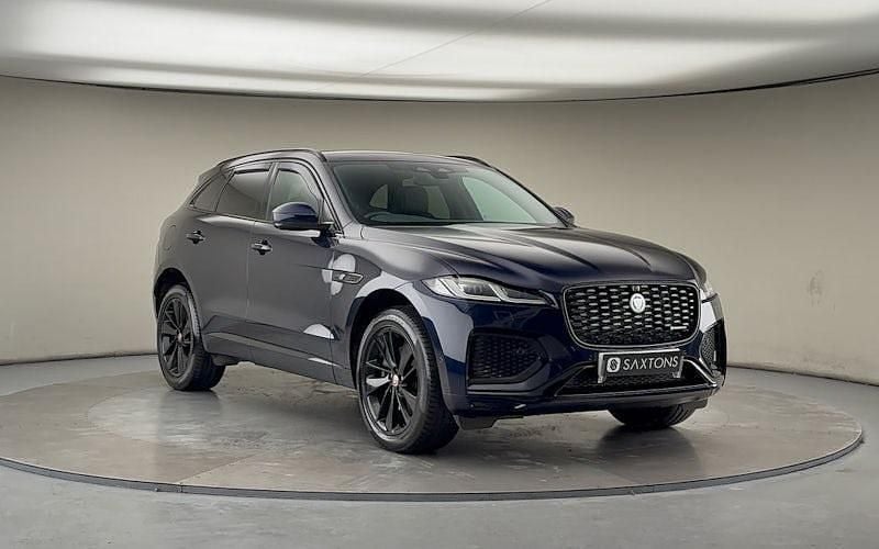 Portofino blue Used 2021 Jaguar F-Pace R-Dynamic SUV | £26,450 (Good price) - Image 1/4