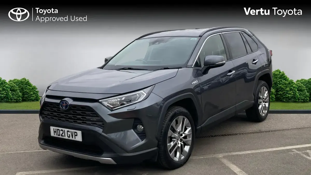 Used Toyota RAV4 Hybrid 218 HP (160 kW) 2021 Decuma grey (metallic paint) SUV