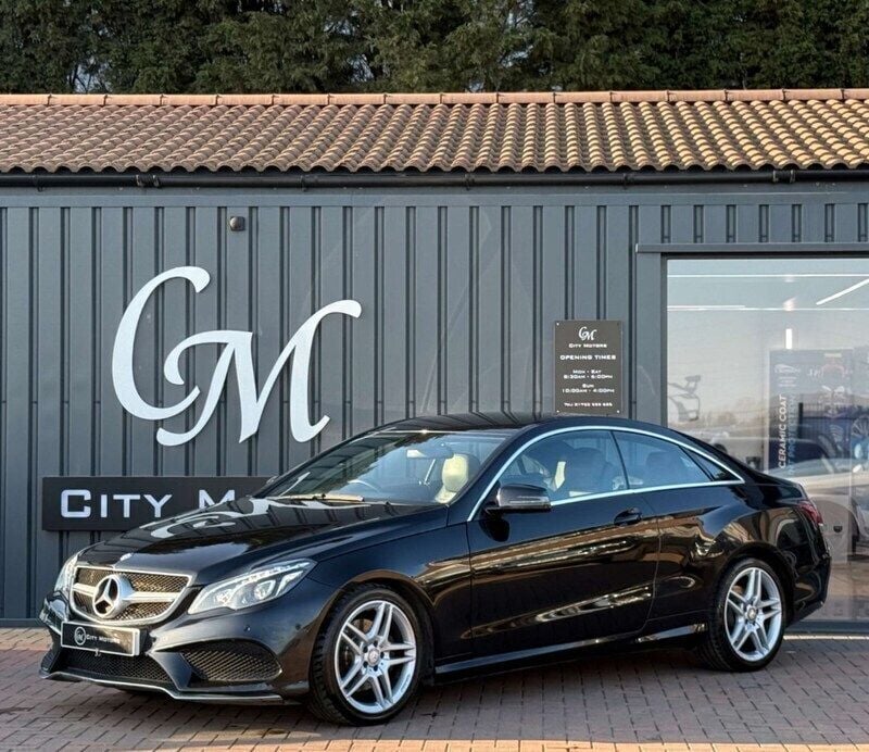 Black Used 2015 Mercedes E220 AMG line Coupe | £9,990 (Fair price) - Image 1/4