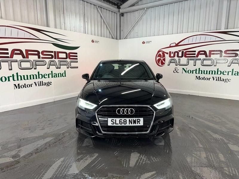 Used Audi A3 Sportback S-Line 150 HP (110 kW) 2018 Black Hatchback
