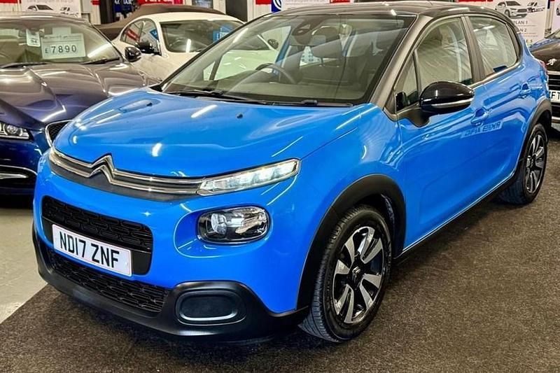 Used Citroën C3 Feel 100 HP (73 kW) 2017 Blue Hatchback