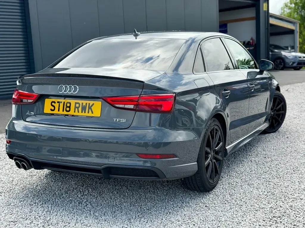 Used Audi A3 Black Edition 150 HP (110 kW) 2018 Grey Sedan