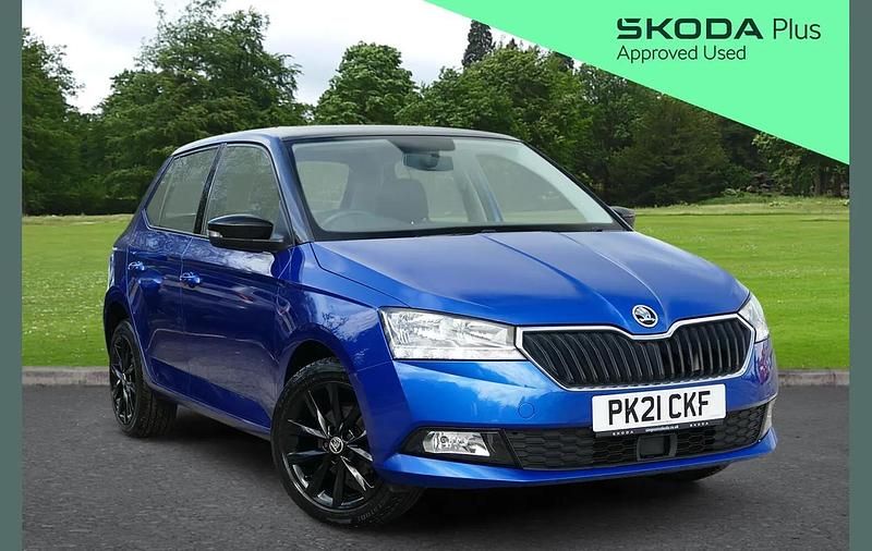 Used Skoda Fabia Colour Edition 94 HP (69 kW) 2021 Blue Hatchback