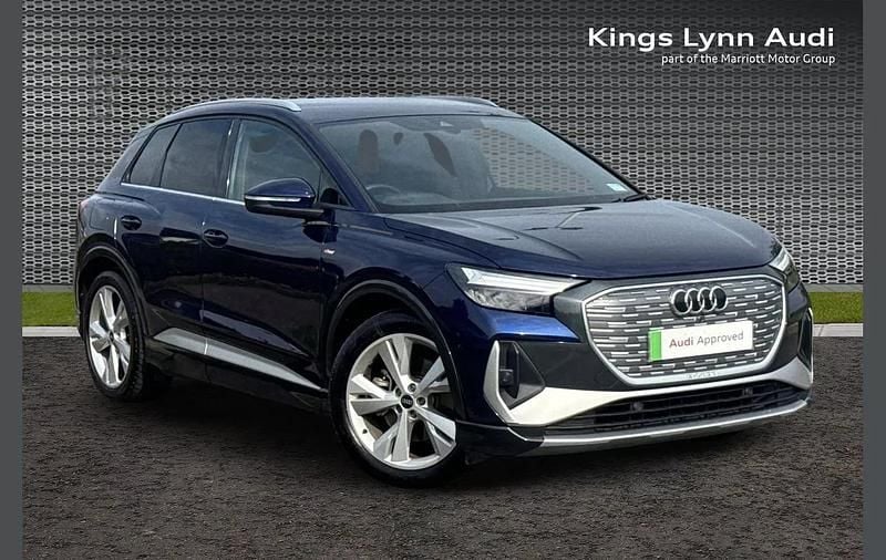 Blue Used 2021 Audi Q4 e-tron S-Line SUV | £22,133 (Good price) - Image 1/4