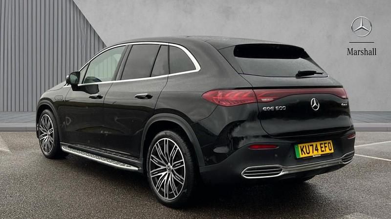 Used Mercedes EQE500 AMG line 300 kW (408 HP) 2024 Obsidian black metallic Sedan