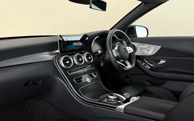 Used Mercedes C220 AMG line 194 HP (142 kW) 2019 Black Cabriolet