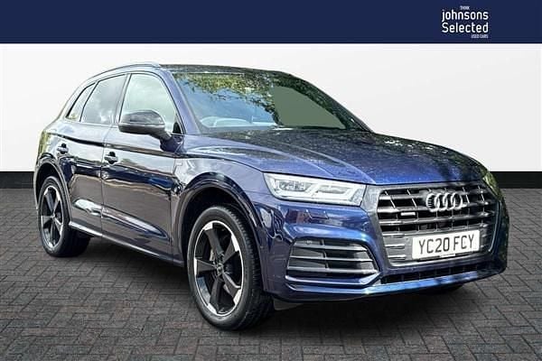 Blue Used 2020 Audi Q5 Black Edition SUV | £25,630 (Good price) - Image 1/4