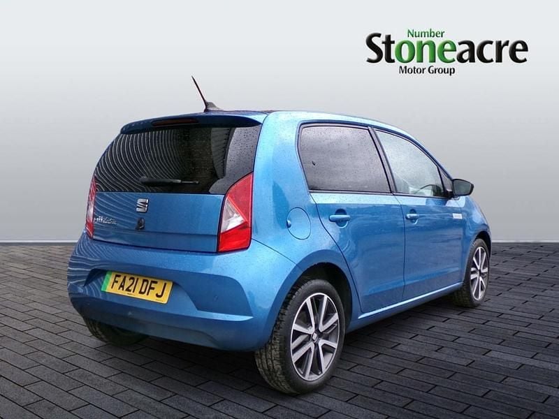 Used Seat Mii Electric 61 kW (83 HP) 2021 Blue Hatchback