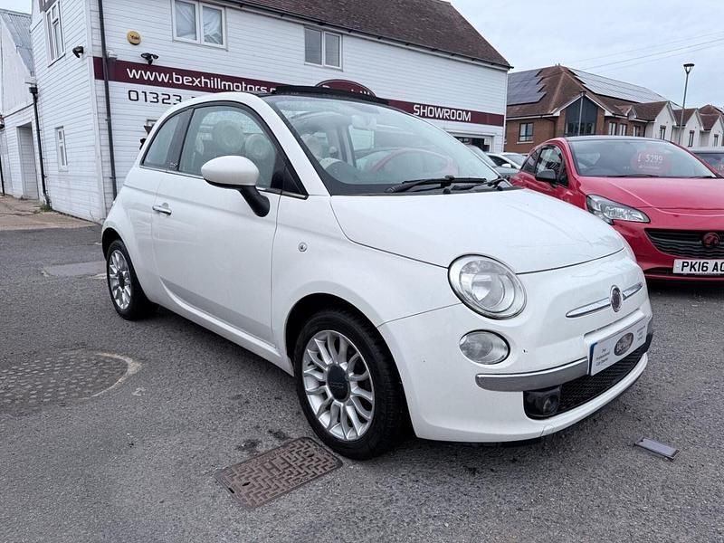 Used Fiat 500 Lounge 2012 White Cabriolet