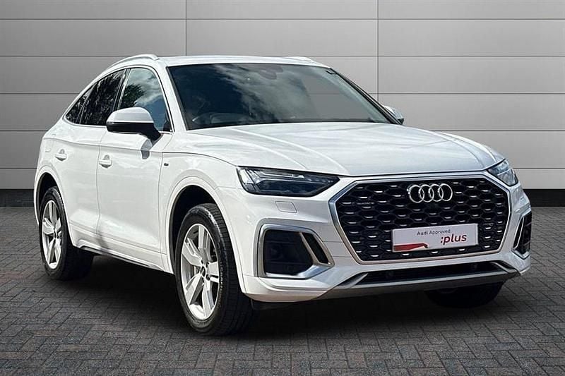 Ibis white Used 2022 Audi Q5 S-Line SUV | £28,199 (Good price) - Image 1/4