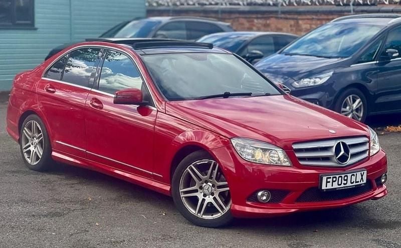 Red Used 2009 Mercedes C220 Sedan | £3,800 (Good price) - Image 1/4