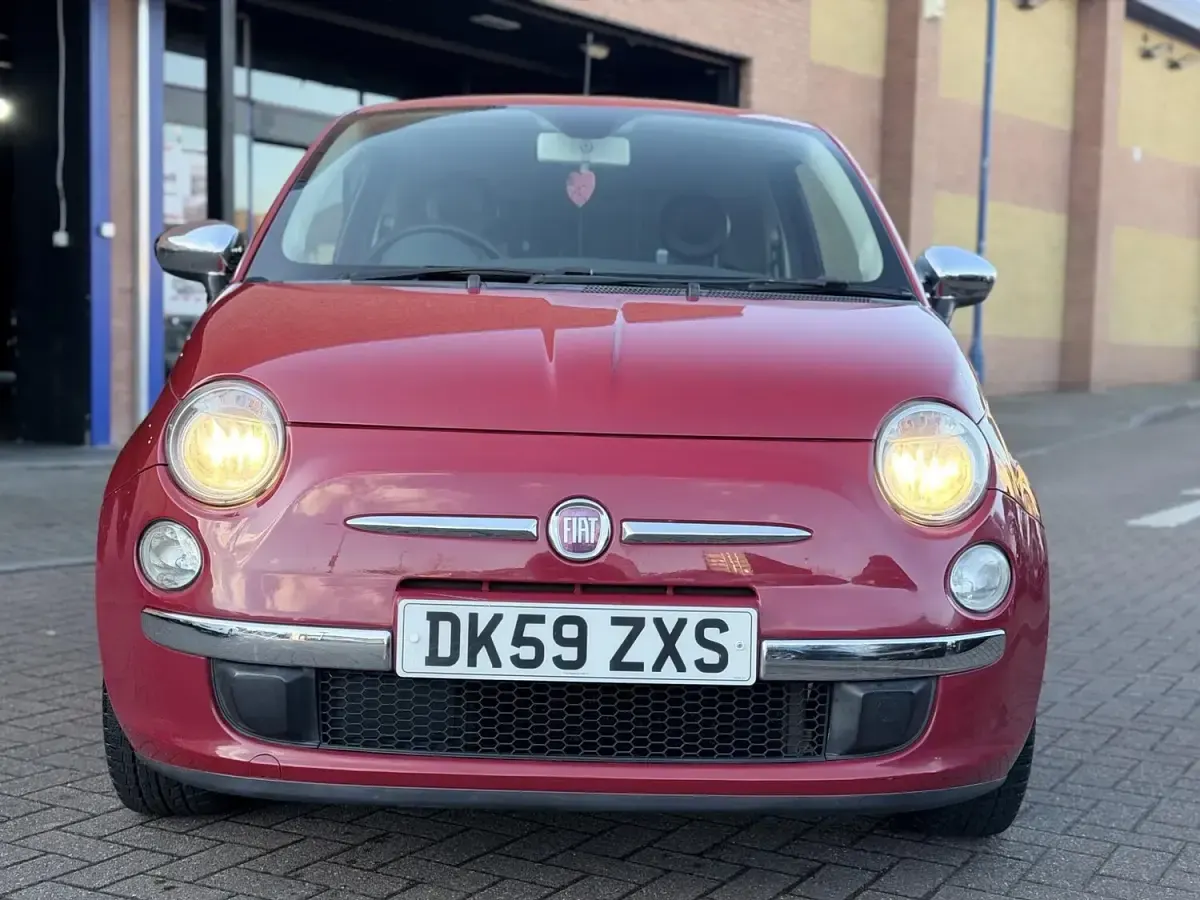 Used Fiat 500 Pop 69 HP (50 kW) 2009 Red Cabriolet