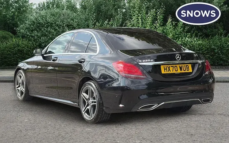 Used Mercedes C220 AMG Line Premium 194 HP (142 kW) 2019 Black Sedan