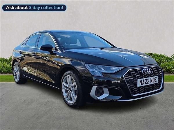 Black Used 2022 Audi A3 Sport Sedan | £19,595 (Good price) - Image 1/4