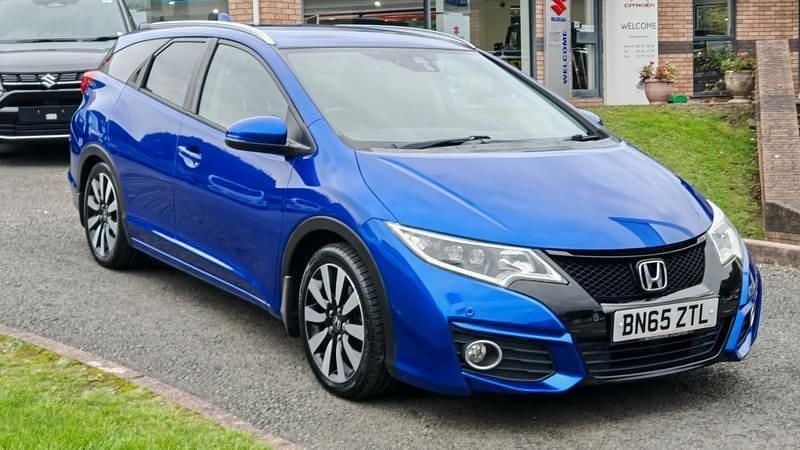 Blue Used 2015 Honda Civic EX Estate | £6,495 (Fair price) - Image 1/4