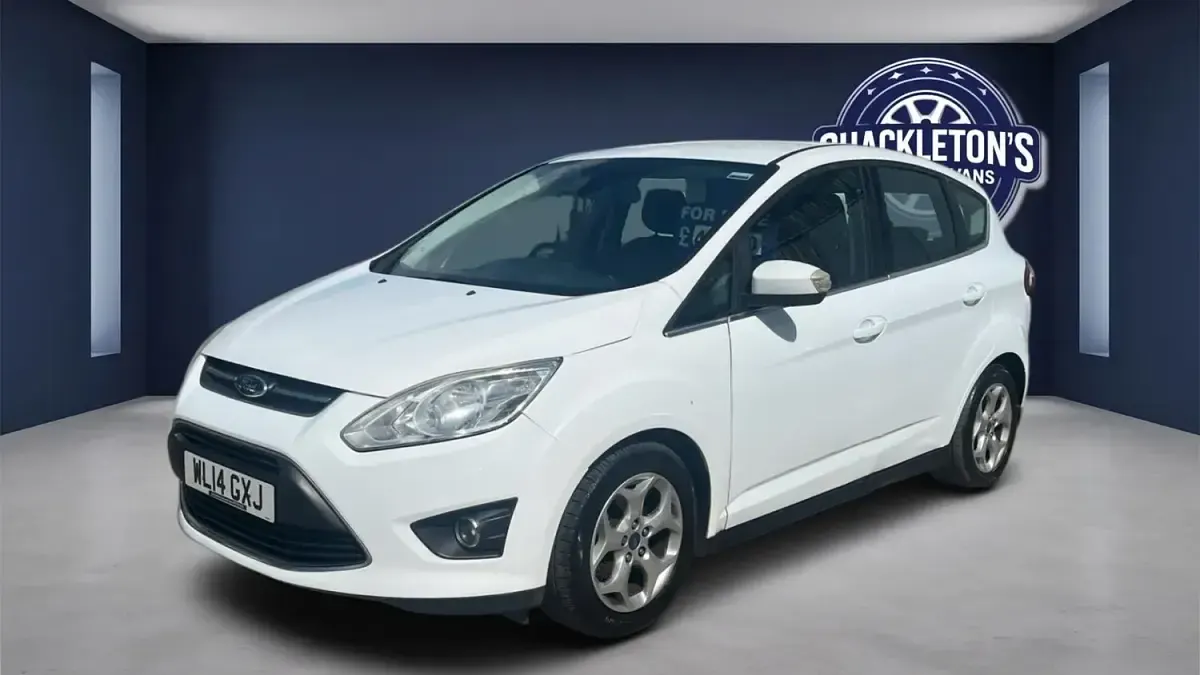 Used Ford C-MAX Zetec 113 HP (83 kW) 2014 White MPV