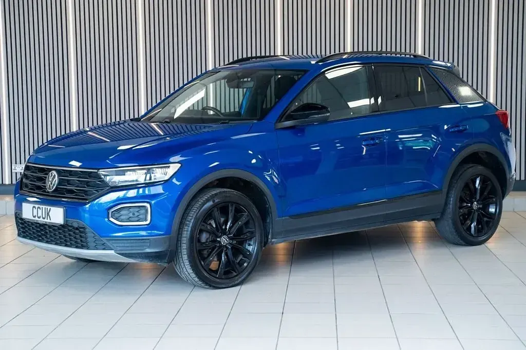 Used VW T-Roc Black Edition 150 HP (110 kW) 2021 Blue SUV