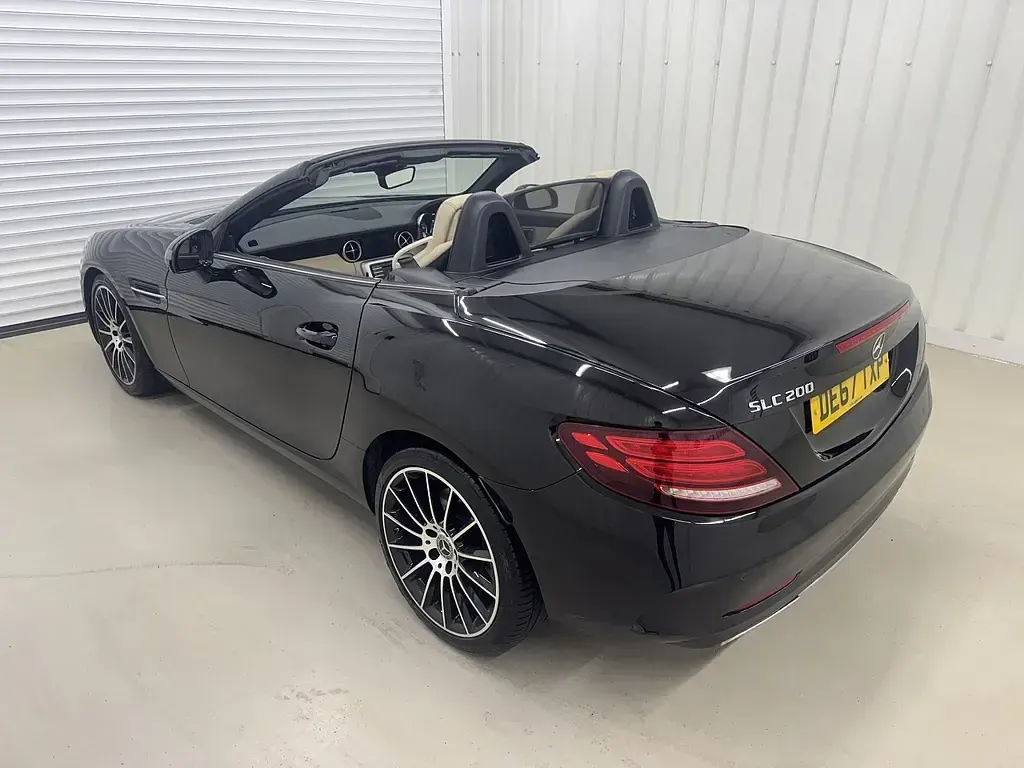 Used Mercedes SLC200 AMG line 2017 Black Cabriolet