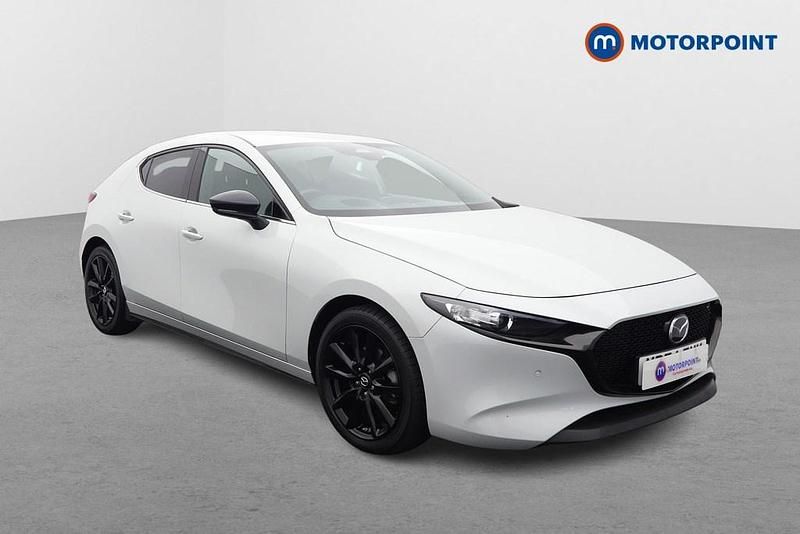 White Used 2025 Mazda 3 Homura-Line Hatchback | £18,599 - Image 1/4